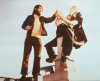 Tobe Hooper touching up the corpse