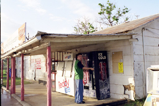 Brandon Cullum at the infamous TCM BBQ Shack/Gas Station.