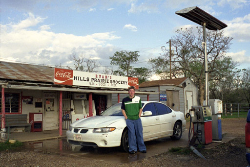 Brandon Cullum at the infamous TCM BBQ Shack/Gas Station.