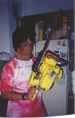 Here's Richard dress as you-know-who on Halloween of 2000.