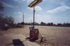 The gas pumps of the Gas Station/BBQ Shack