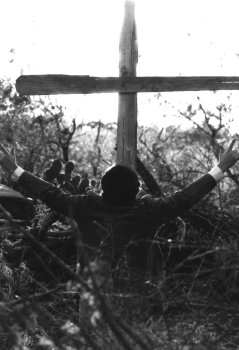 Luke 8:29 'For he had commanded the unclean spirit to come out of the man. For it had often seized him, and he was kept under guard, bound with chains and fetters; and he broke the bonds and was driven by the demon into the wilderness.