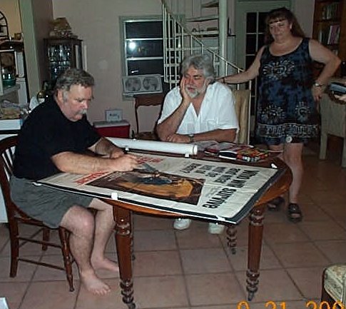 Paul Partain signing my poster.