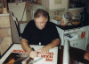 Paul Partain signs my TCM 1974 original poster